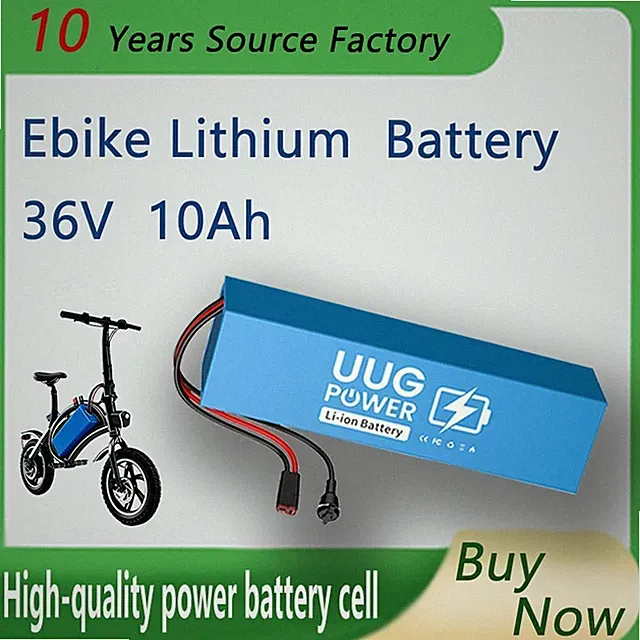36v 10Ah Lithium Ebike Battery Pack for 200W-800W Bike Motor 30A BMS