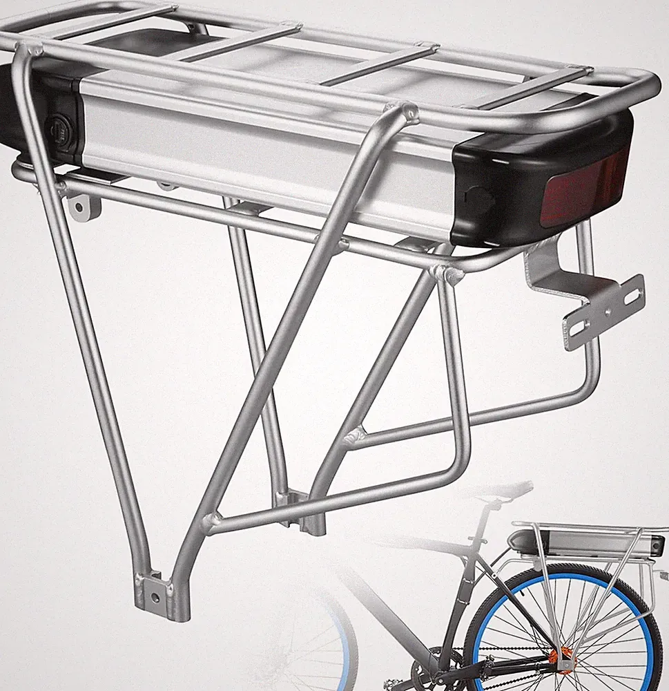 36V 20A Ebike Luggage Rack Lithium Battery Pack 800Wh Replacement Li-ion Battery