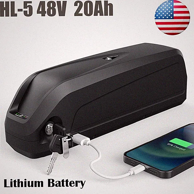 E-Bike Battery 48V 20Ah Electric Bike Lithium Hailong Case For 50w~2000W Motor